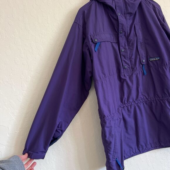 Vintage Patagonia 90s Men’s Pullover Anorak Parka Jacket size Medium Purple - Picture 4 of 9